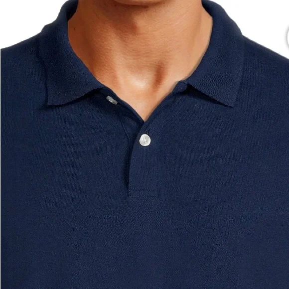 NWT Men’s NAVY Polo Shirt XL Short Sleeve - Picture 4 of 4